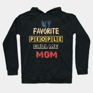 My Favorite People Call Me Mama T-Shirts  Funny Heart Graphic Short Sleeve Tee Shirts Mom Gift Tees Tops Hoodie